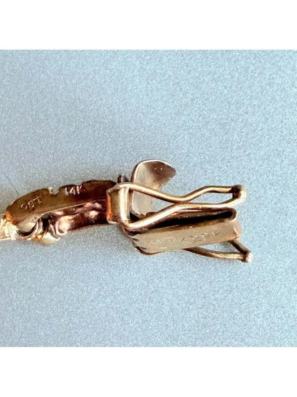 Solid 14k Yellow Gold Nugget Panel Link Bracelet HEAVY